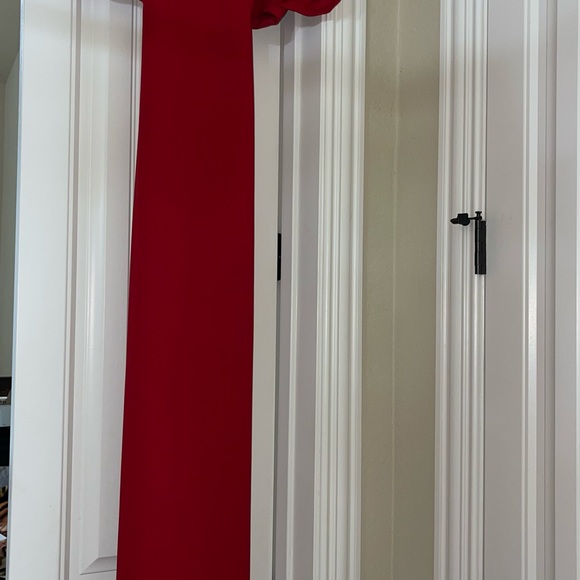 BCBG Red Open Back Gown / Maxi dress - Picture 3 of 3